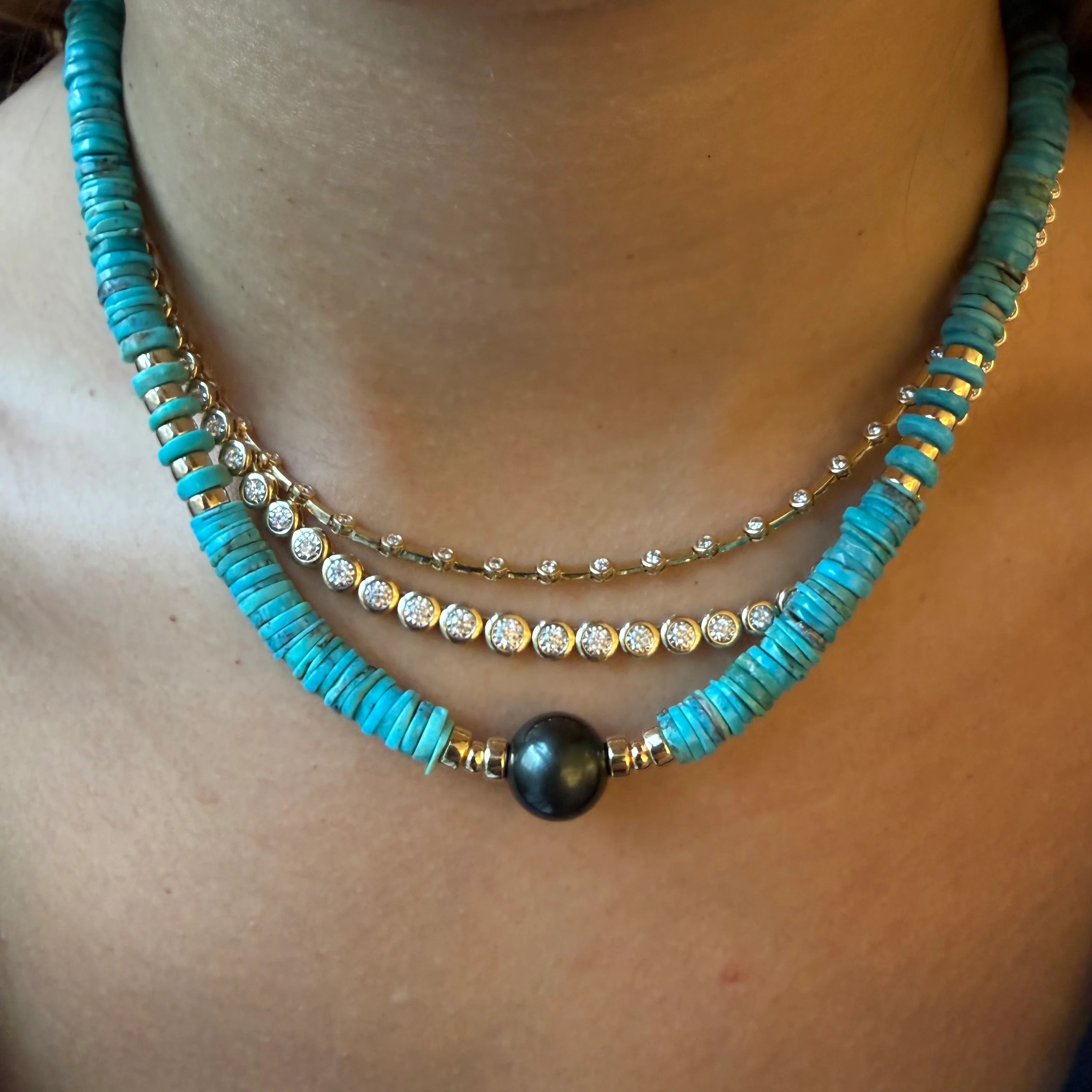 SLEEPING BEAUTY TURQUOISE HEISHI NECKLACES – SHAKTI | SHAKTI JEWELRY