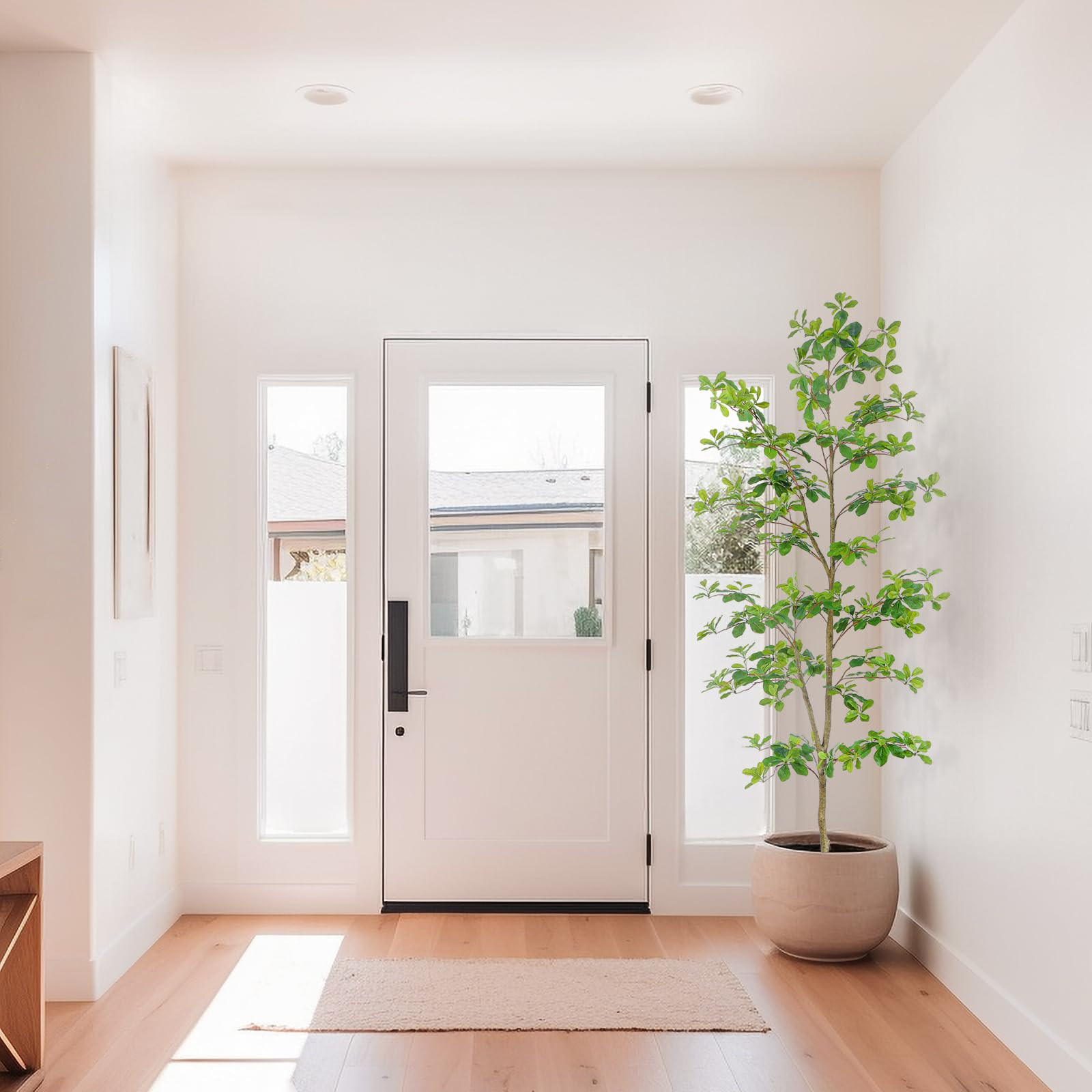 Bellacat Faux Black Olive Tree 7ft, Tall Faux Trees Indoor with Natural Trunk and Realistic Leave... | Amazon (CA)