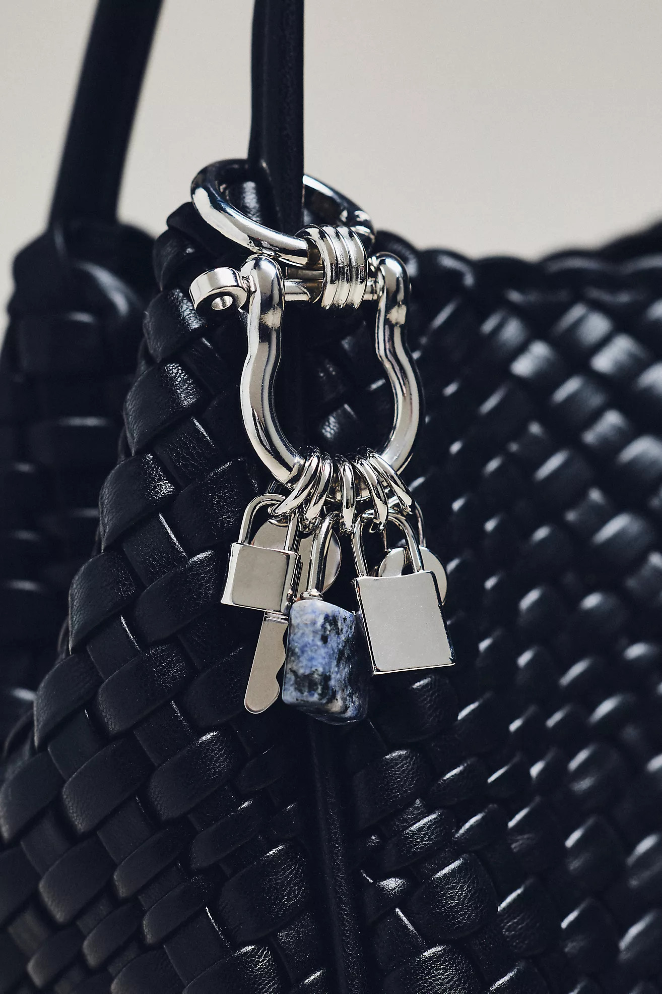 Metal Lock Cluster Bag Charm | Anthropologie (US)