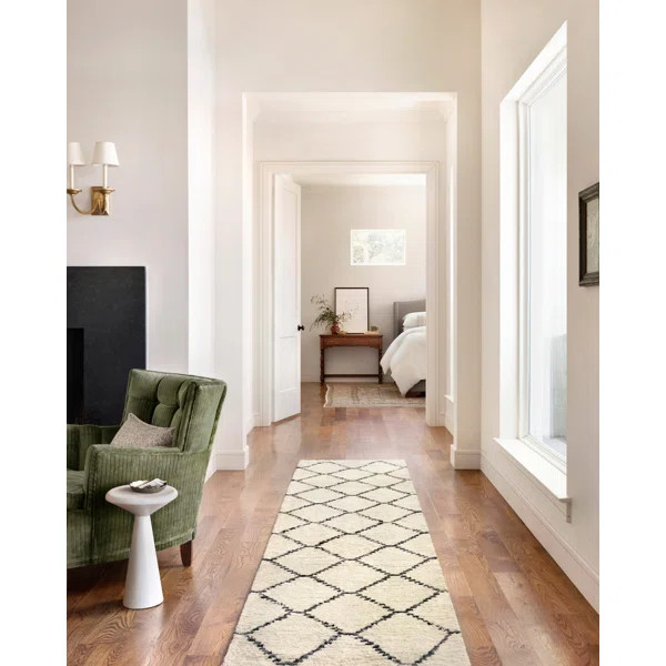 Alice Geometric Area Rug in Cream/Charcoal | Wayfair North America
