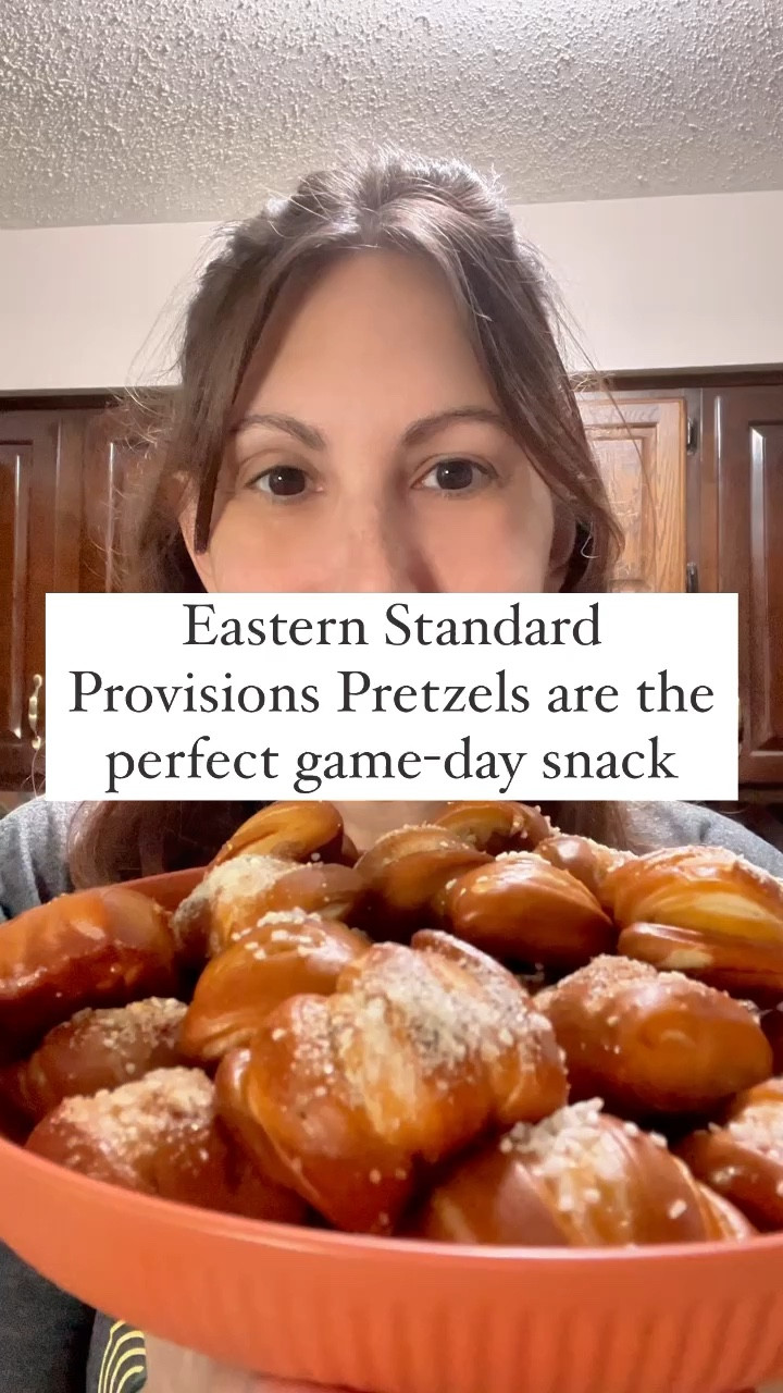 Hands down some of the best pretzels I’ve had, Eastern Standard Provisions pretzels are the perfect game-day snack. (Swift Bowl Sunday, anyone?)

Just brush on a little oil or butter, sprinkle the included seasoning salts, and whip up some dips while they’re baking. Try a cheese sauce or spinach artichoke dip. 

For those of us with a sweet tooth (It’s me. Hi!), try a sweet dip option like chocolate hazelnut spread mixed with Greek yogurt. So good!

You're going to want to have several boxes on hand. Trust me.


#LTKsalealert #LTKVideo #LTKhome