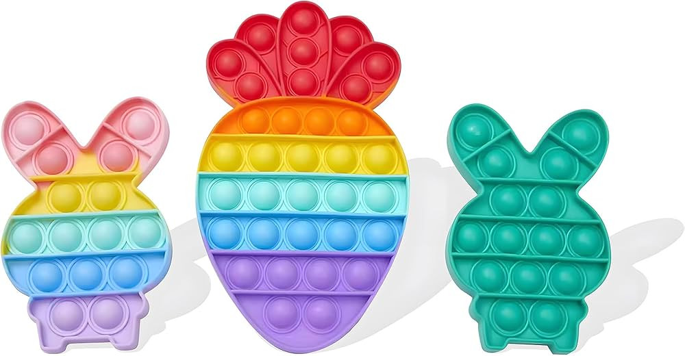 3Pack Easter Bunny Carrot Pop Bubble Fidget Sensory Toys,Puzzle Popper Toy Pack,Great Gifts for K... | Amazon (US)