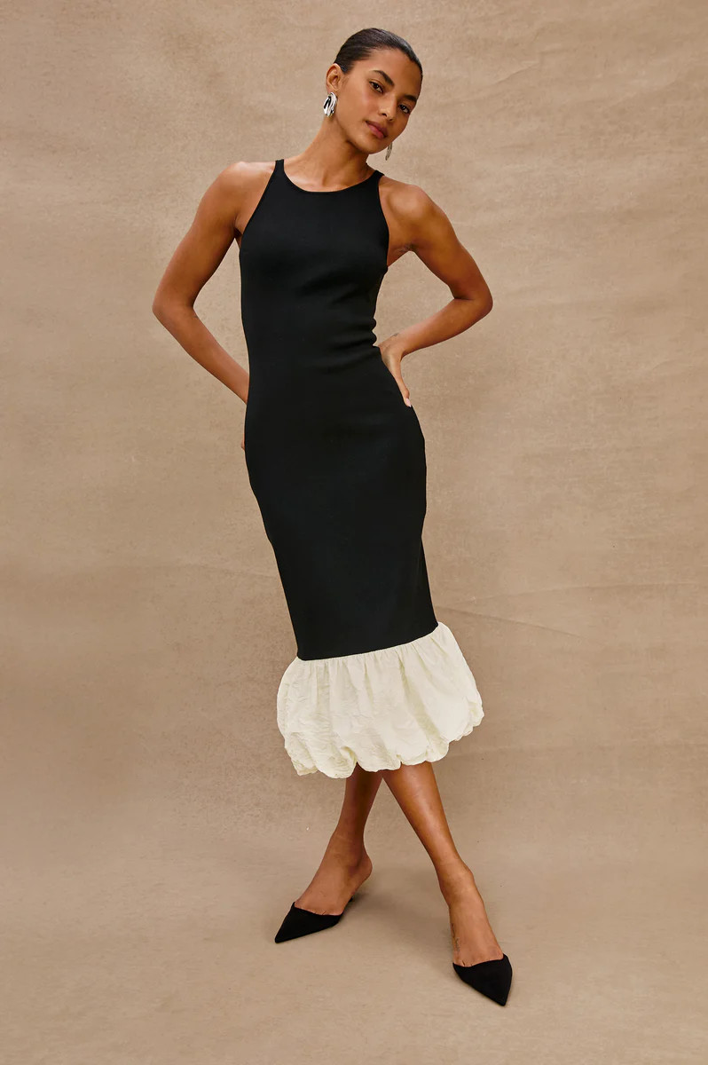 CHERYL DRESS - BLACK IVORY | Rails