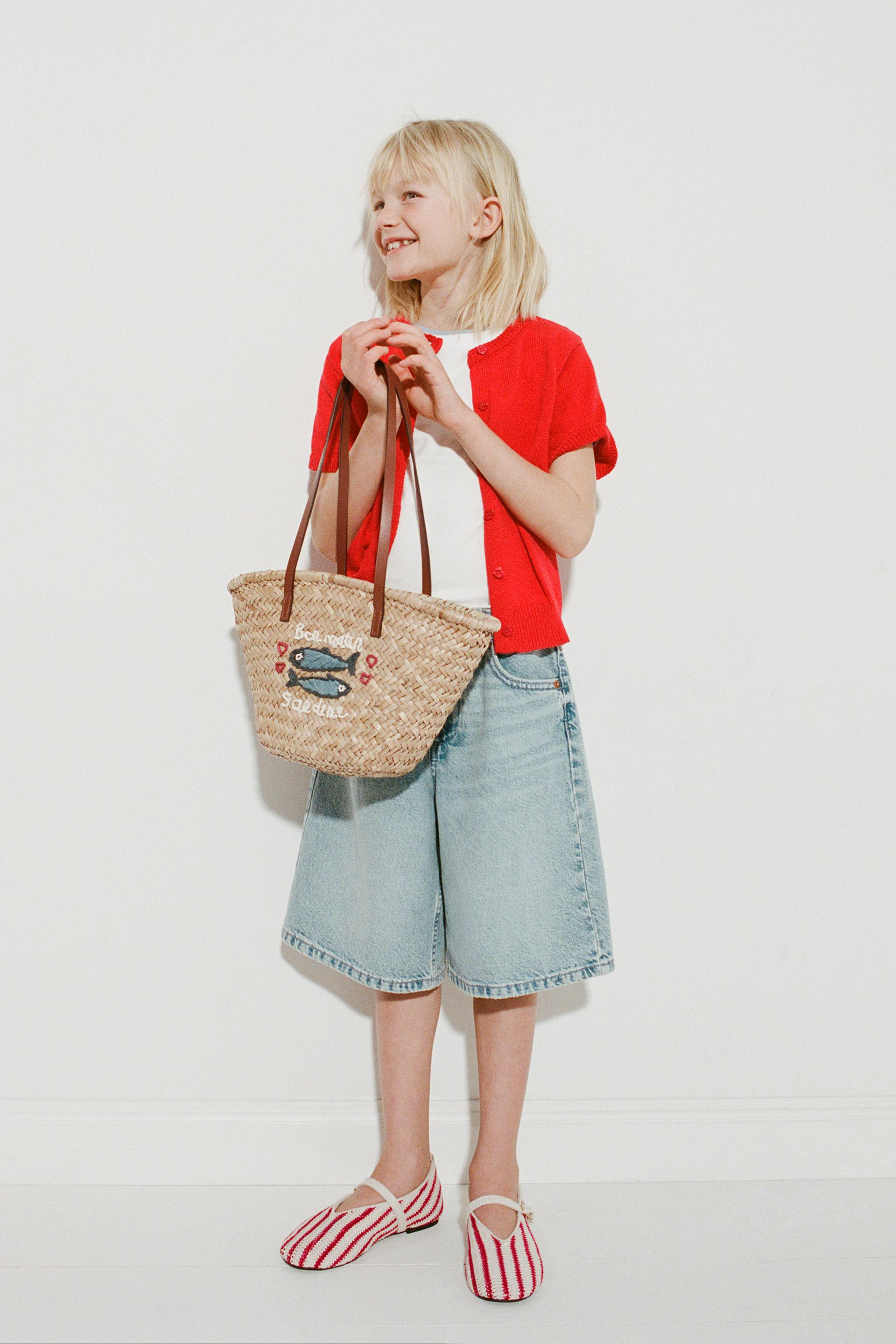 FISH RAFFIA TOTE BAG | Zara US