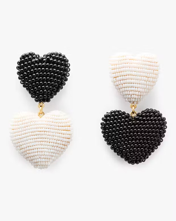 Heart You Beaded Double Drop Earrings | Kate Spade (US)