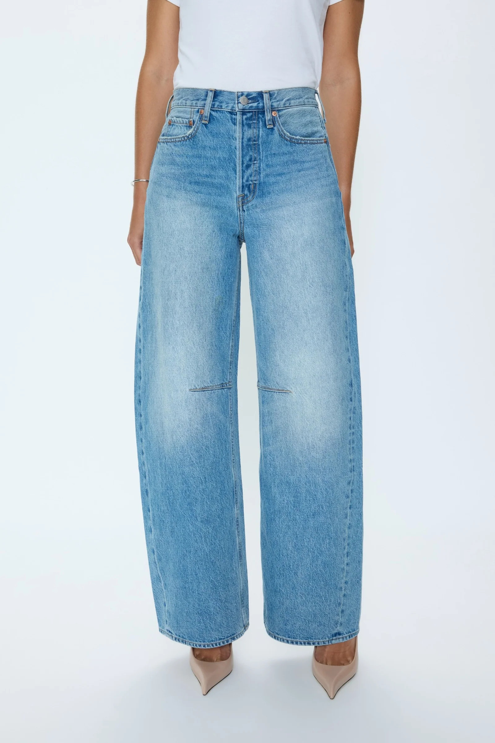 Sydney High Rise Bowed Wide - Hazy | Pistola Denim