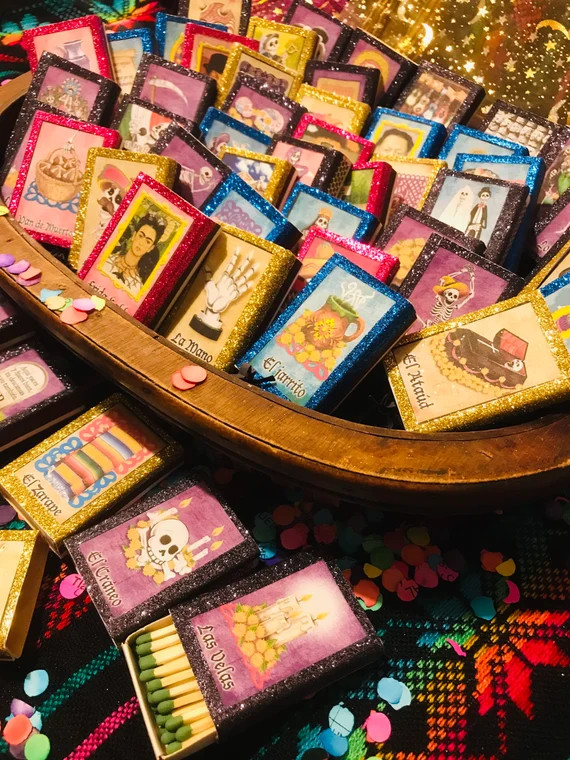 Day of the Dead Matchboxes-dia De Los Muertos Mexican Loteria | Etsy | Etsy (US)