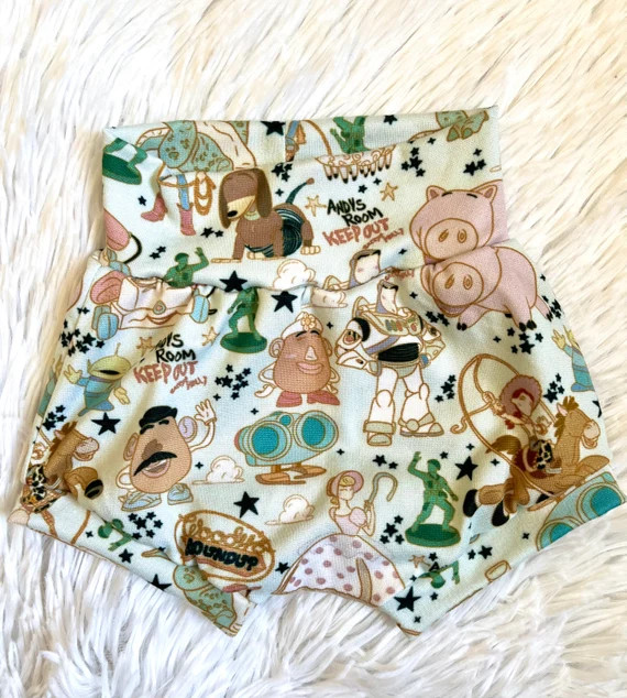 Toys, Woody, Buzz, Lightyear Bummies, Baby Shorts, Toddler Shorts, Andy Toys, Boy Shorts, Boy Bum... | Etsy (US)