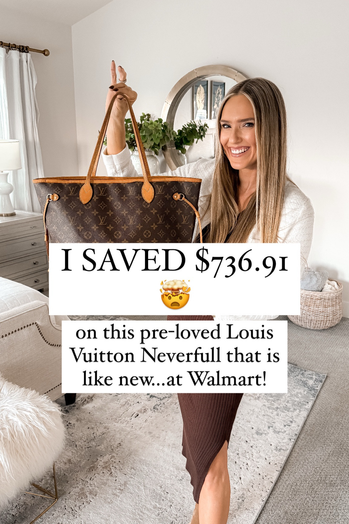 Partnered with @walmart #walmartpartner to share how I saved $736.91 on this pre-loved Louis Vuitton Neverfull that is like new…at Walmart!

Here’s how:

Walmart's marketplace allows sellers to transact on their platform!
• Items are badged by condition (Good, Like New, etc.)
• Condition reflected in item name and on item page

What makes a great item or customer experience?
• 4+ star ratings and high-quality item content (unless a new item)
• Pro Sellers, WFS, or 1–2-day shipping
• Pro Sellers are top-performers with a proven track record of creating great
shopping experiences for customers

Walmart.com has the
most incredible designer resale
assortment – perfect for the
deal hunter looking for high-quality
pre-loved items at the best price!! I linked some favorites below from this same seller that I had such success with! #PreLovedFinds #WalmartFashion 

#LTKSaleAlert #LTKWorkwear #LTKOver40