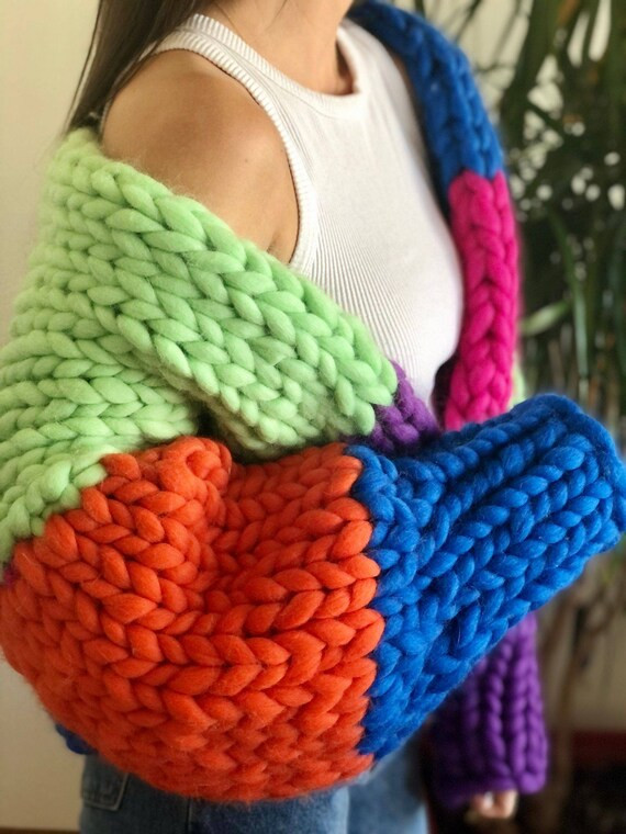 Chunky knit Cardigan , Handmade Cardigan , Handknitted Sweater | Etsy (US)