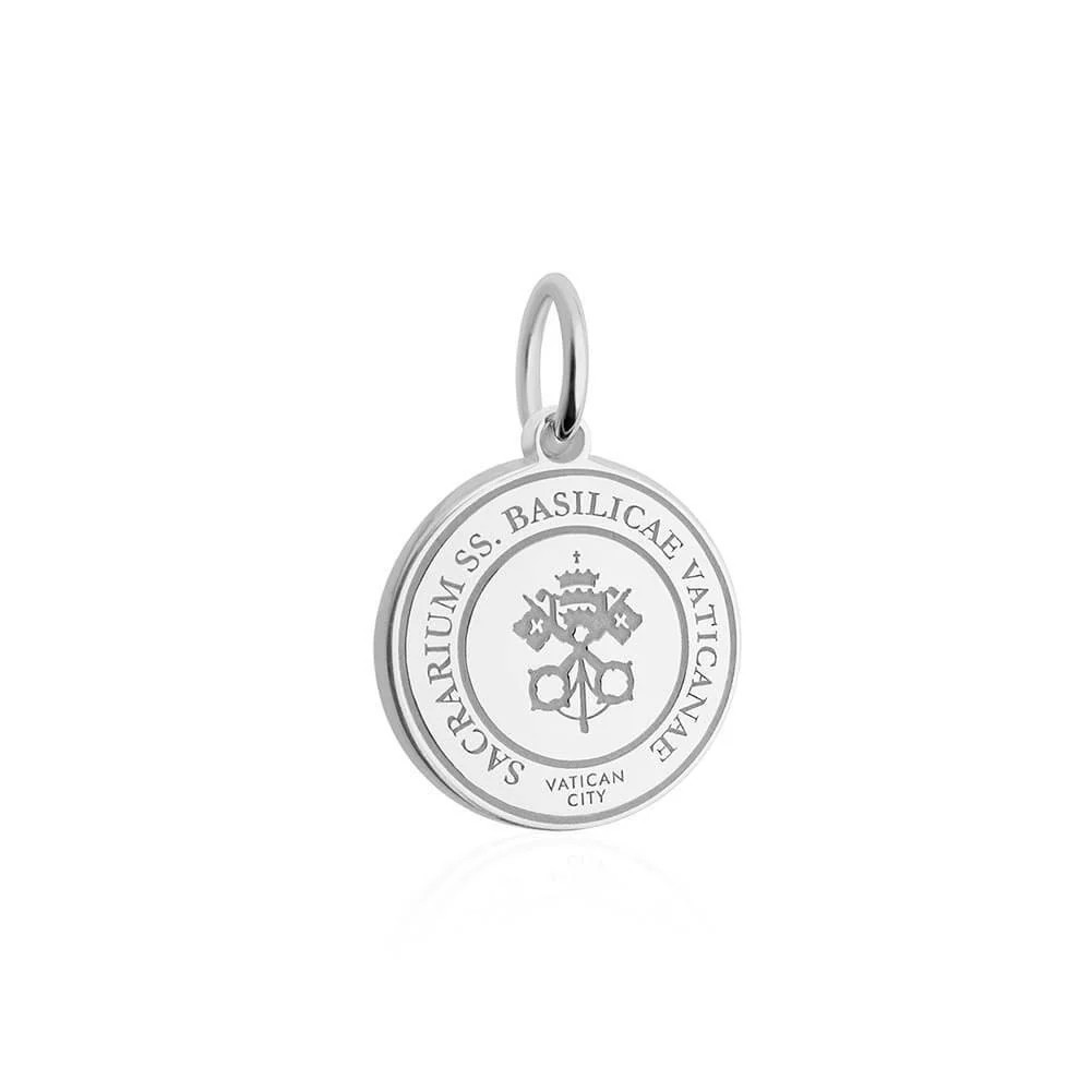 Vatican City Passport Stamp Charm Silver | Jet Set Candy (US)