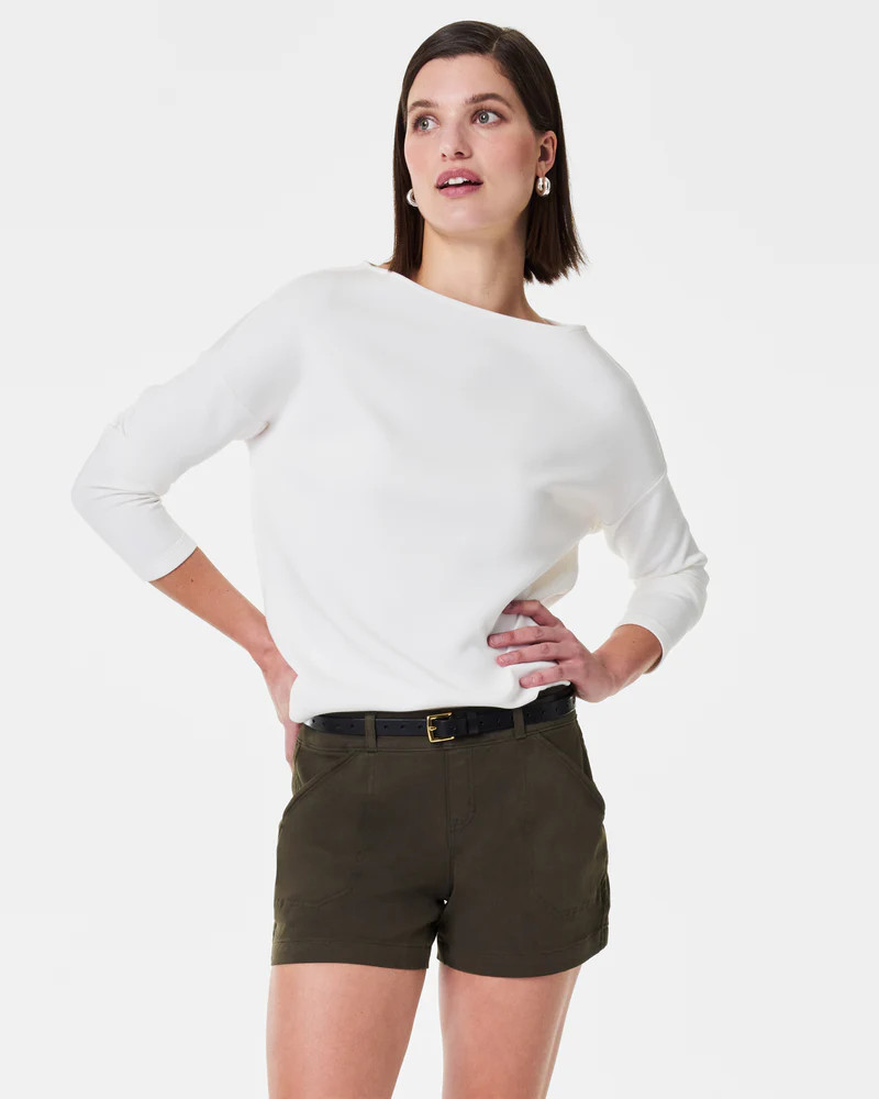 Stretch Twill Shorts, 4 | Spanx