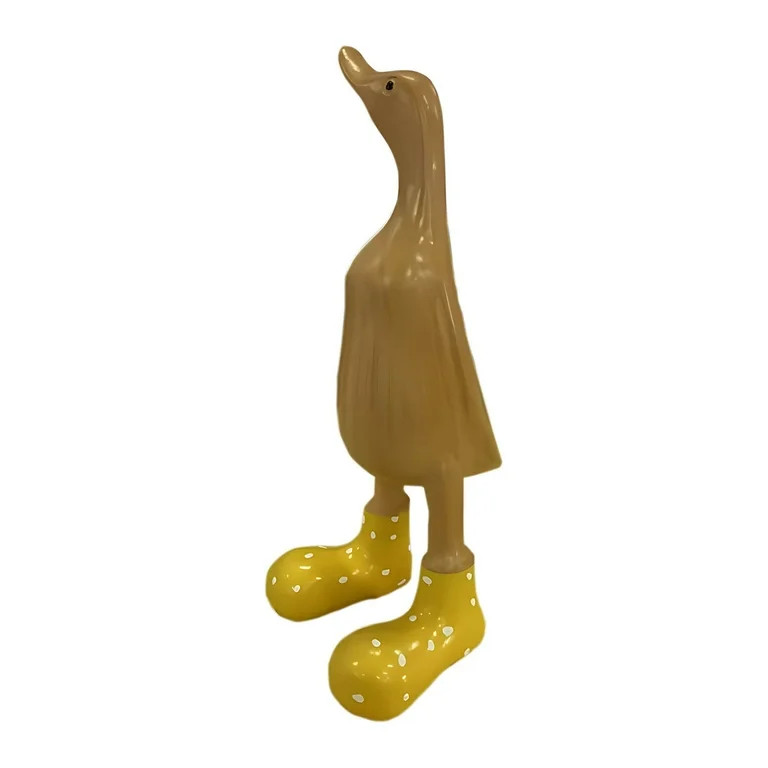 Wooden Duck Statue with Spotted Wellies Yard Decorations Resin Duck Statue Funny Duck Decor Figur... | Walmart (US)