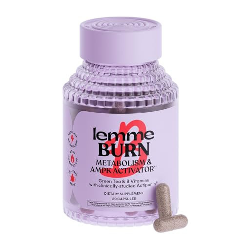 Lemme Burn - Metabolism, Belly Fat Burning + AMPK Activating Supplement for Men & Women w/Clinically Studied Actiponin Gynostemma, Green Tea Extract, Vitamins B6 & B12 - Gluten Free, 60 Count | Amazon (US)