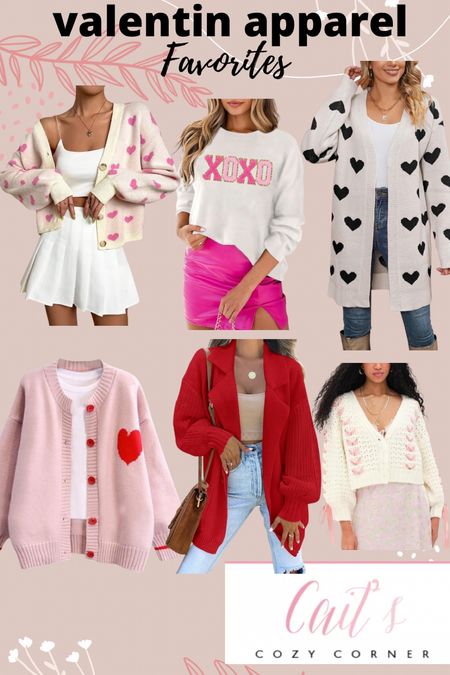 Valentine favorite sweaters and cardigans 

#LTKSeasonal #LTKfindsunder100 #LTKfindsunder50