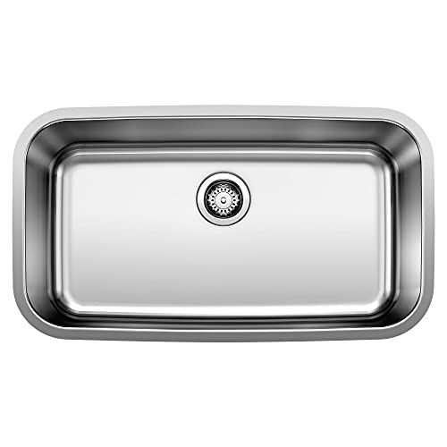BLANCO, Stainless Steel 441024 STELLAR Super Single Undermount Kitchen Sink, 28" X 18" | Amazon (US)