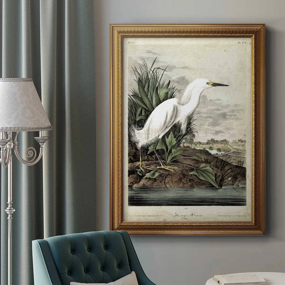 Snowy Heron - Print | Wayfair North America
