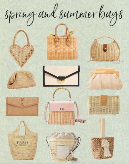 Cutest wicker and woven bags and clutches for spring and summer. 

#LTKsalealert #LTKitbag #LTKfindsunder100