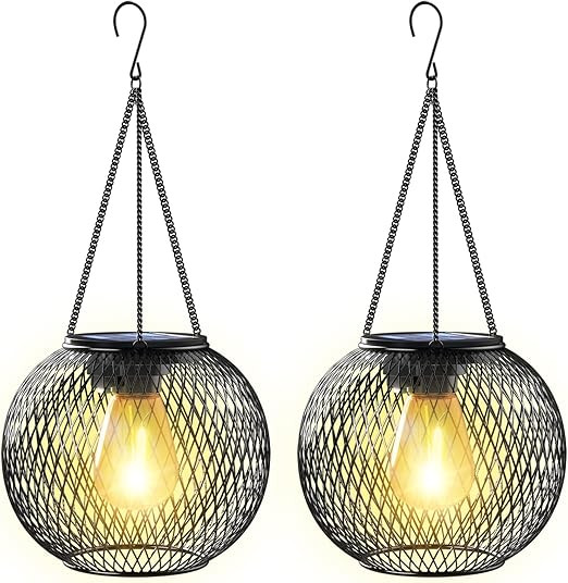 Solar Lantern Outdoor, KagoLing Upgraded Hanging Solar Lights Outdoor Garden Christmas Decoration... | Amazon (CA)