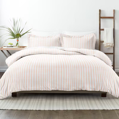 Ienjoy Home Home 3 -Piece Blush Full/Queen Duvet cover Set Lowes.com | Lowe's