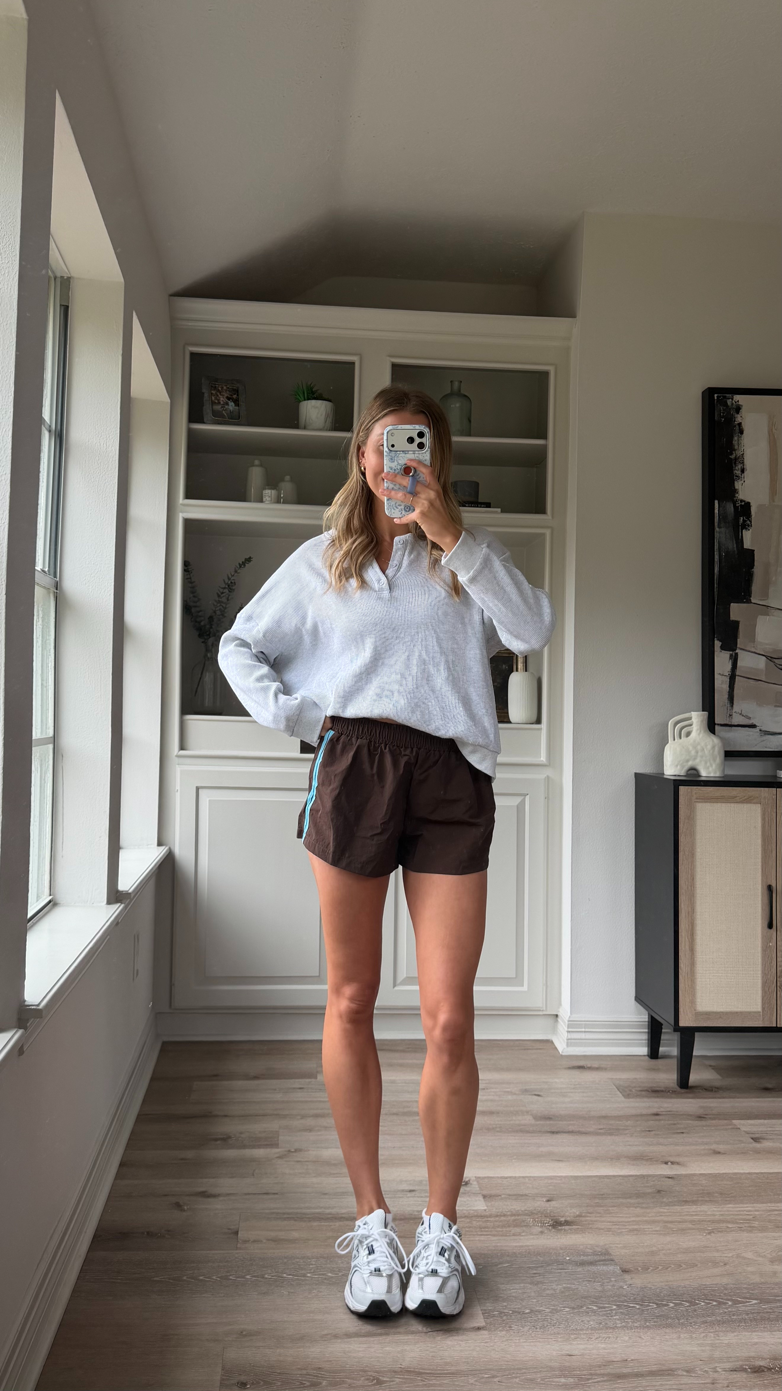 Cutie cozy lounge ootd | S track shorts, M in waffle knit - part of a set 

 #LTKootd #LTKmomlife
