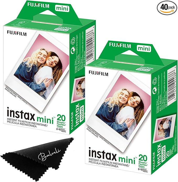 Fujifilm Instax Mini Film Two Instant Film Twin Packs - 40 EXP Total, ISO 800, Compatible to Mini... | Amazon (US)