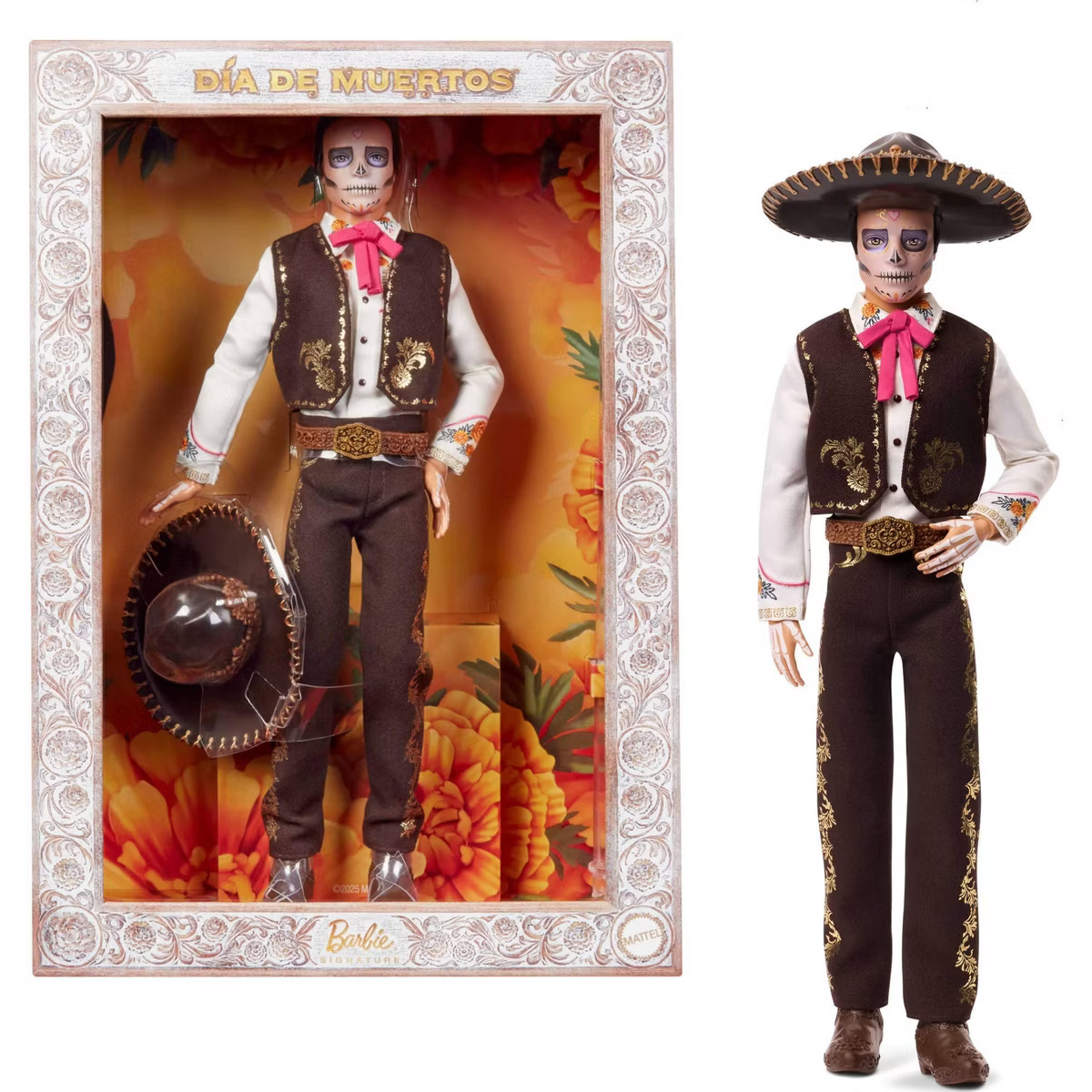Barbie Signature Día De Muertos 2025 Collectible Ken Doll in Suit and Sombrero | Target