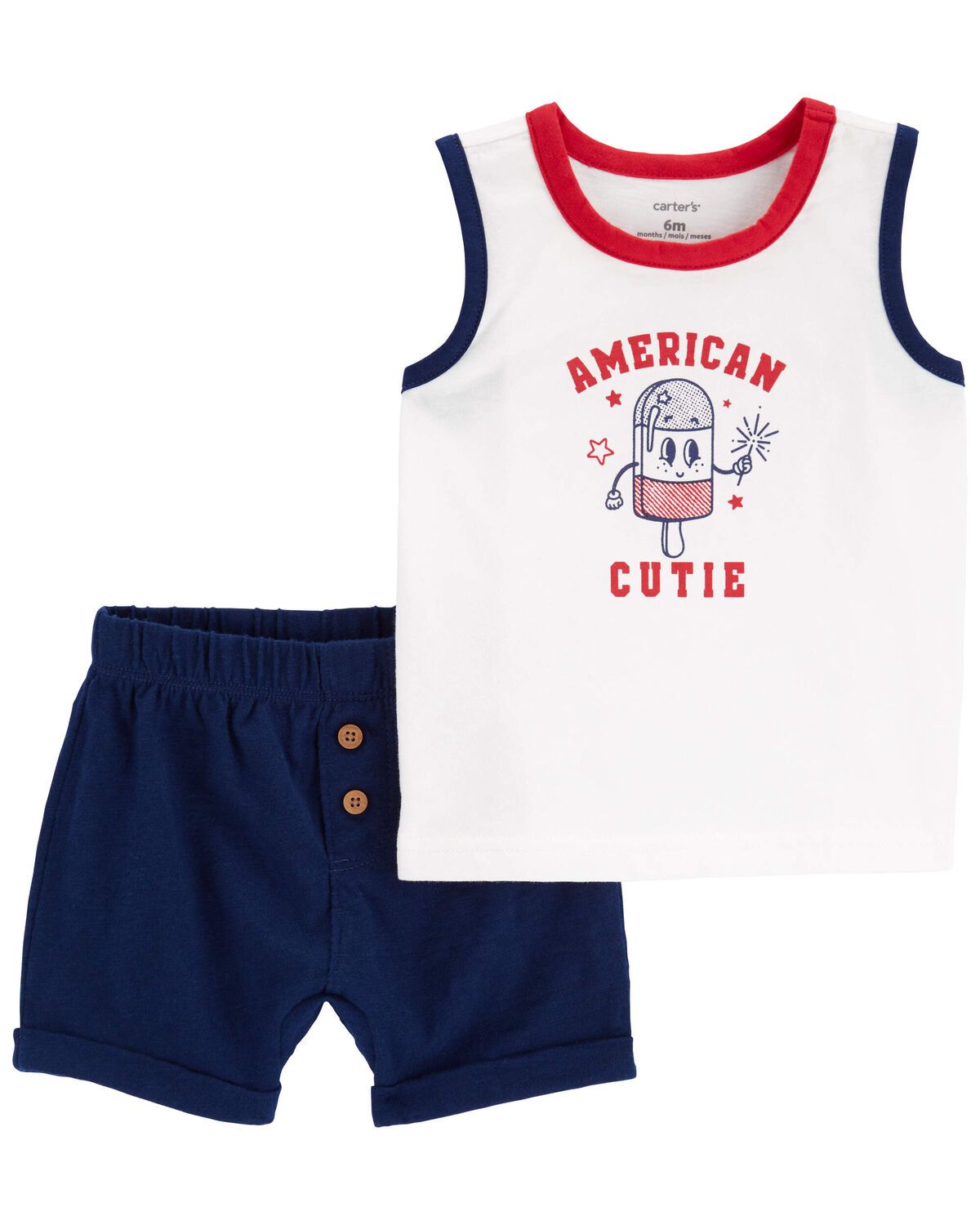 Baby 2-Piece 4th Of July Tank & Short Set | Carter's