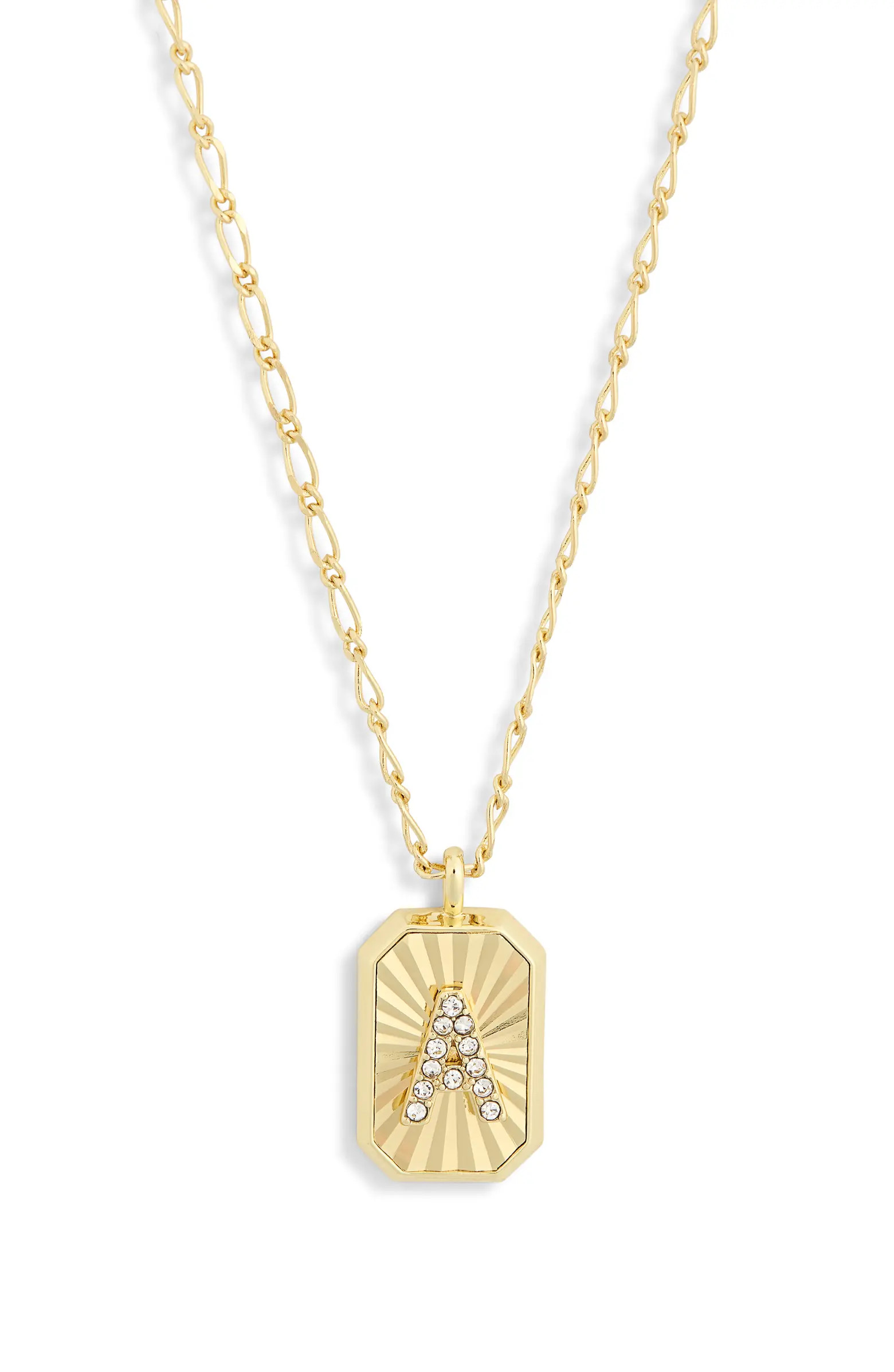 Covet CZ Initial Pendant Necklace | Nordstromrack | Nordstrom Rack