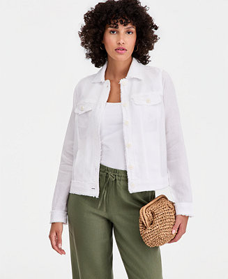 Women's 100% Linen Jacket | Macy's