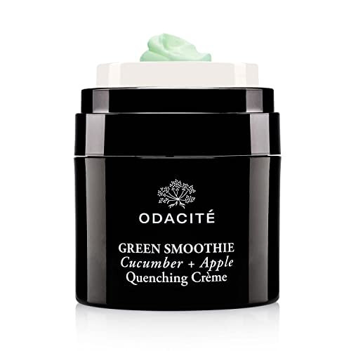 ODACITE Hydrating Face Moisturizer - Green Smoothie Quenching Creme, Face Cream - Moisture Locking Face Cream is Lightweight & Non-Greasy - Cucumber & Apple for Visibly Plump, Soothed & Hydrated Skin | Amazon (US)