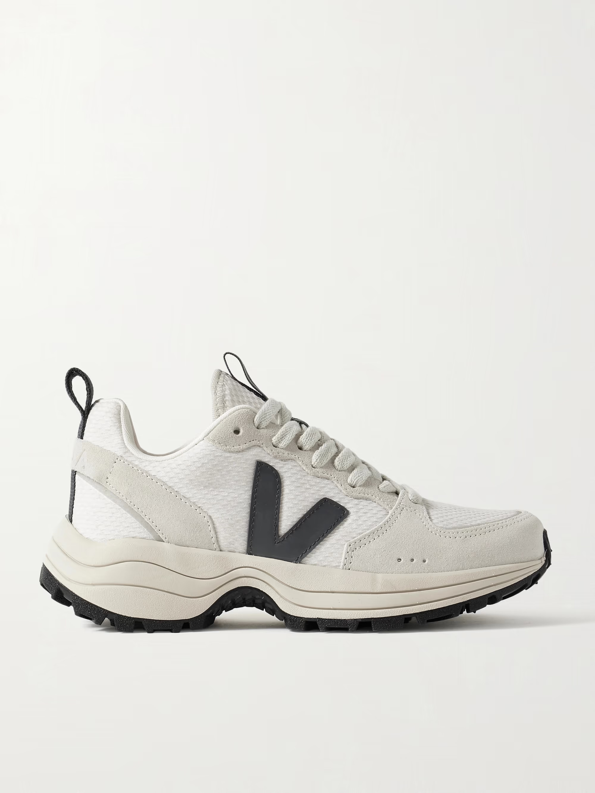 VEJA Venturi suede and leather-trimmed Alveomesh sneakers | NET-A-PORTER | NET-A-PORTER (UK & EU)