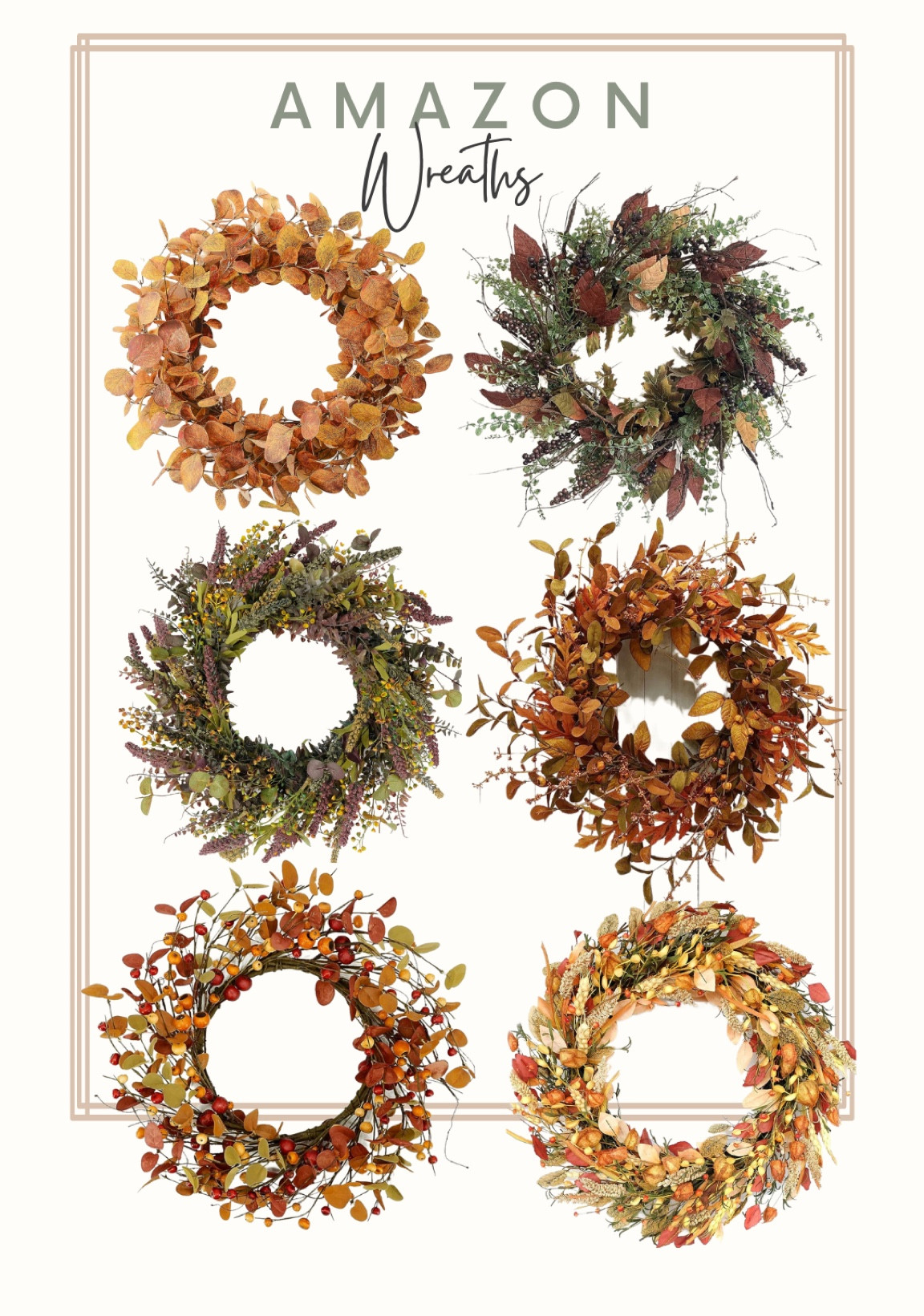 Amazon Fall Wreaths 

#LTKSeasonal #LTKsalealert #LTKhome