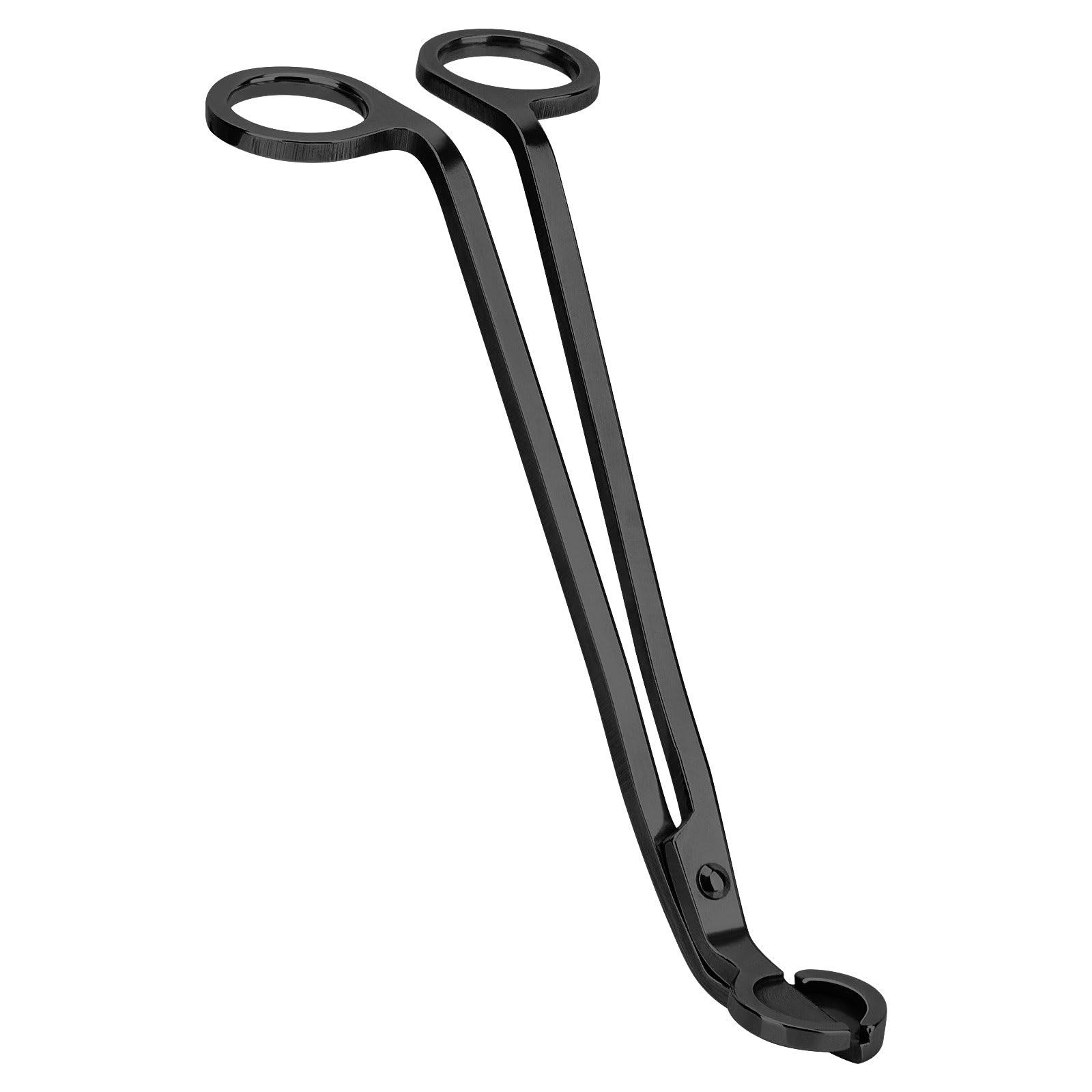 CHEFBEE Black Polished Stainless Steel Candle Wick Trimmer Wick Clipper Cutter, Scissors, Reaches... | Amazon (US)