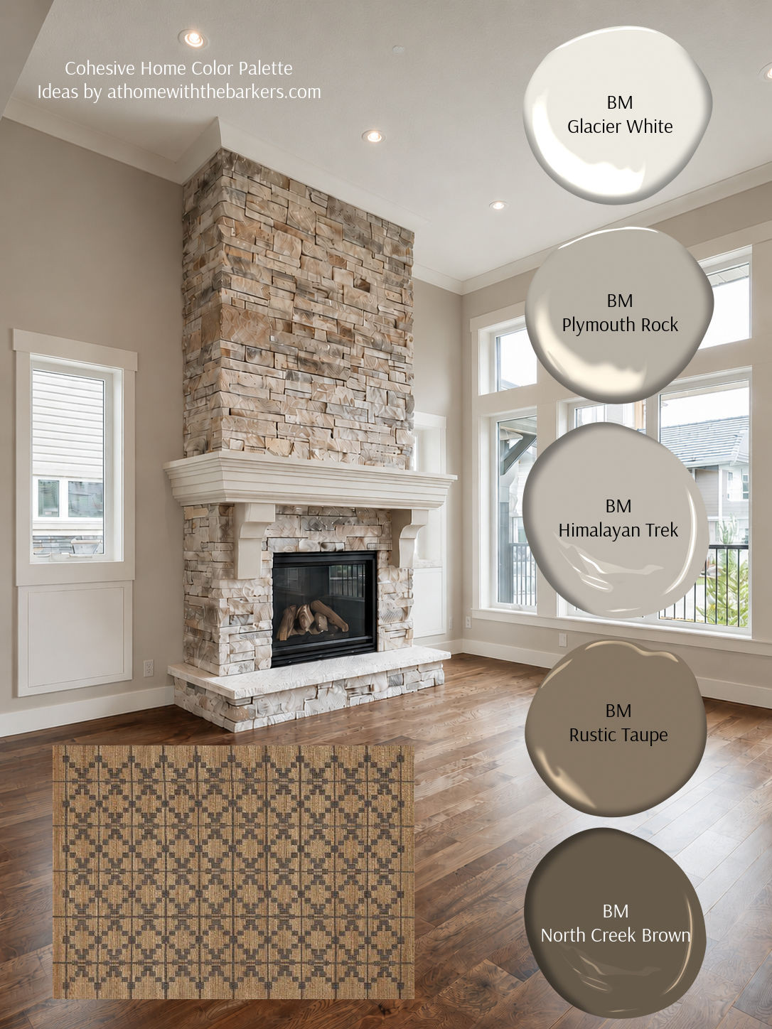 DIY home decorating with a stone fireplace.  

 #LTKHome #LTKSaleAlert