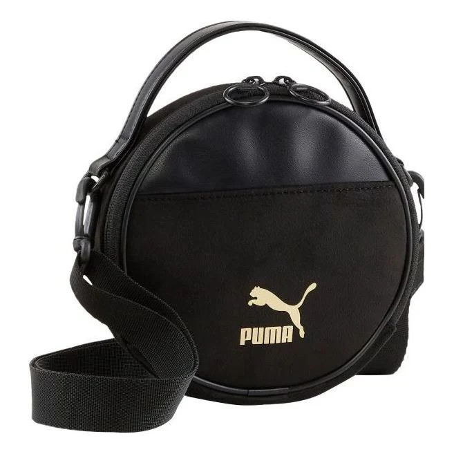 (WMNS) PUMA Classics Seasonal Circle Bag 'Black Gold' 07992401 | KICKS CREW