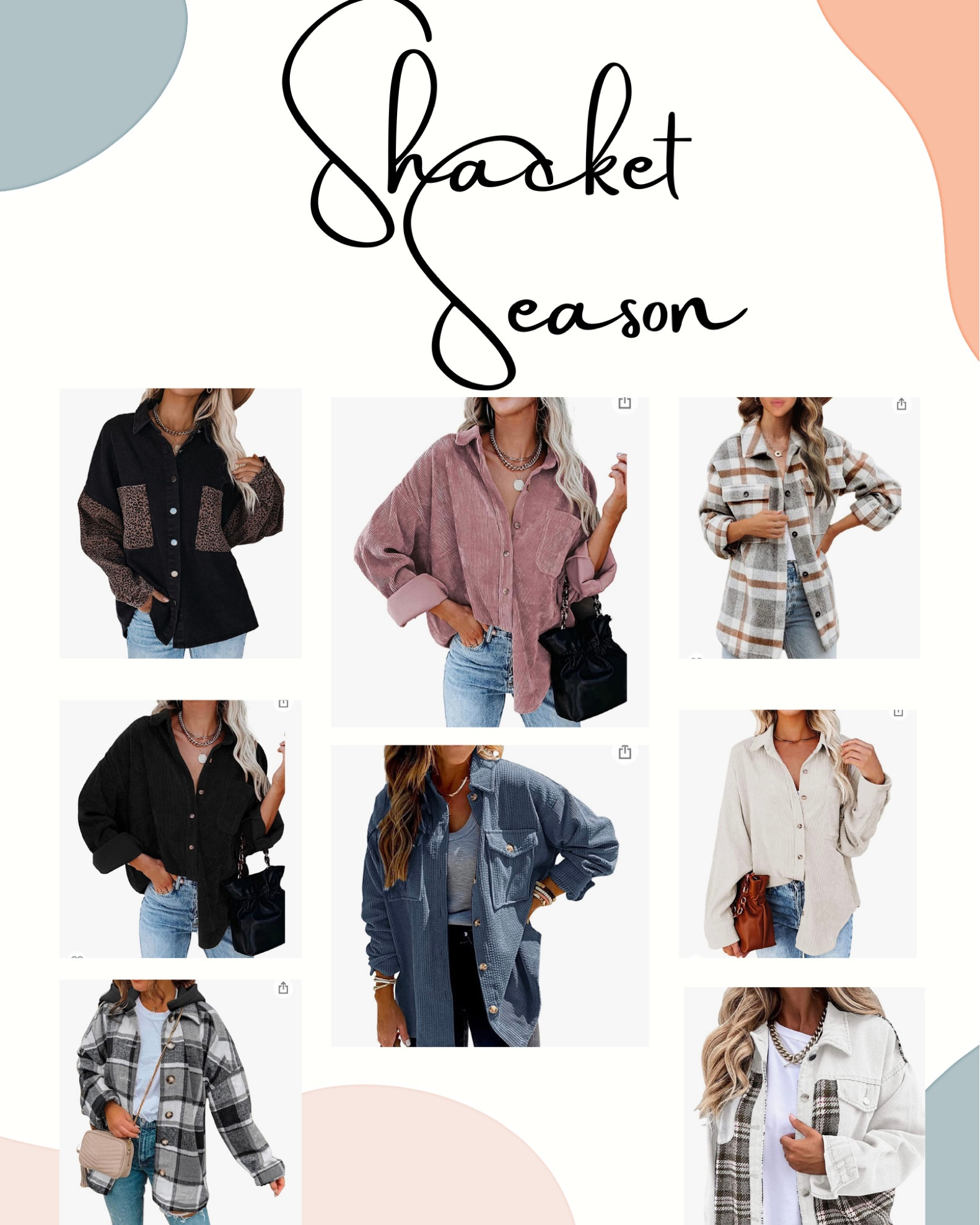 Affordable Shackets✨✨

#LTKunder50 #LTKSeasonal #LTKSale