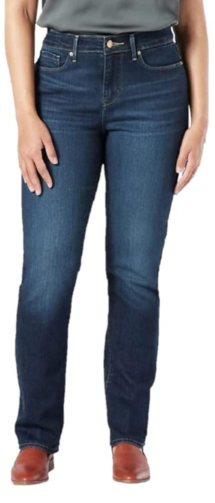 Levi Strauss Signature Gold Women's Modern Straight Jeans Mid-Rise Stretch Denim (Available in Pl... | Amazon (US)