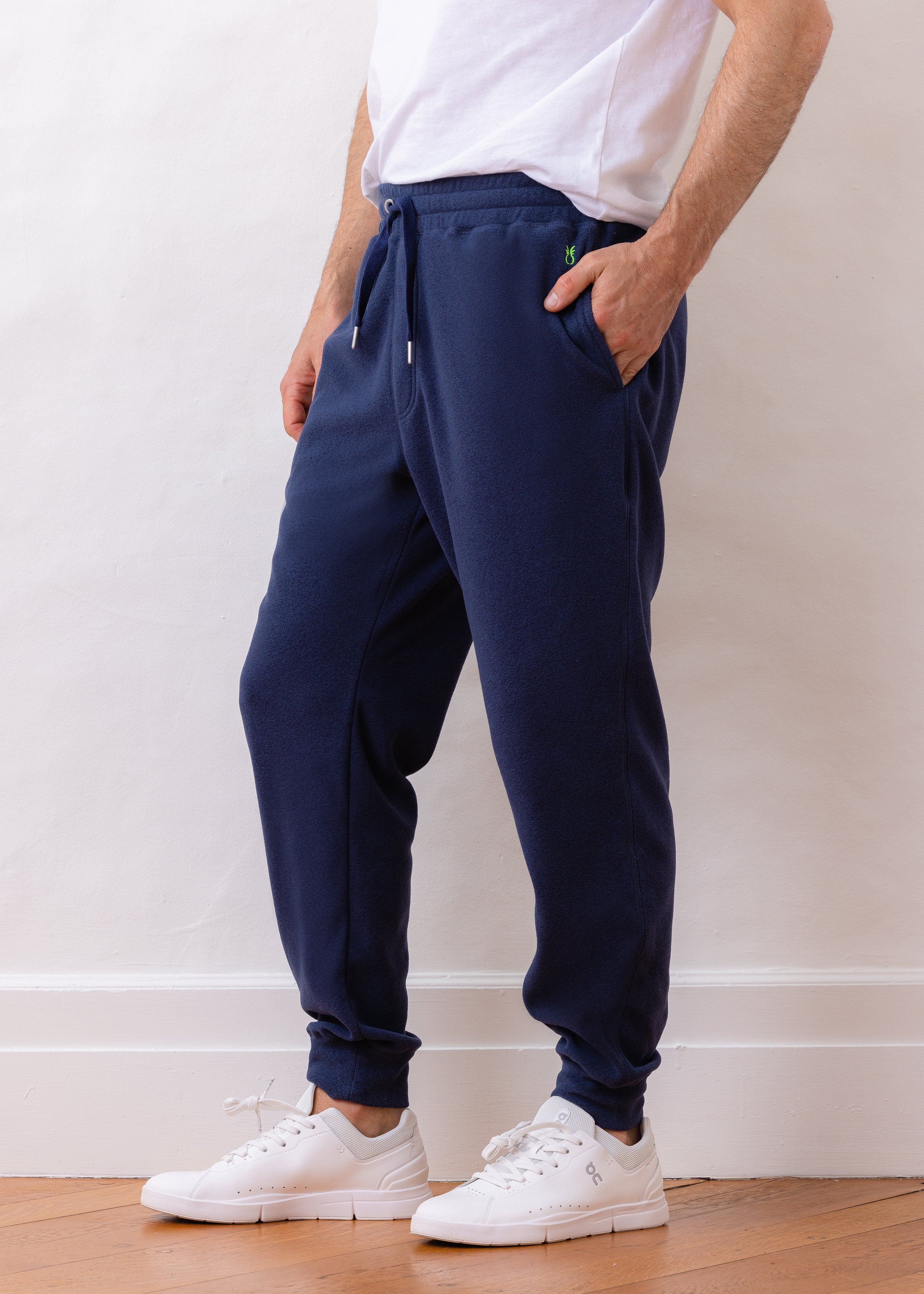 Men's Jones Street Joggers in Terry Fleece (Navy) | Dudley Stephens