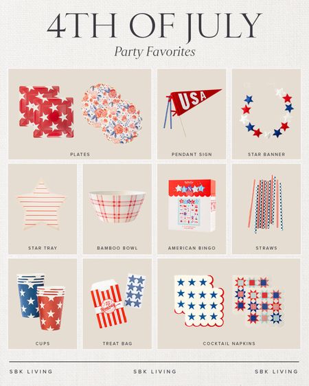 USA \ 4th of July party favorites!

Entertaining
Summer bbq 

#LTKHome #LTKParties