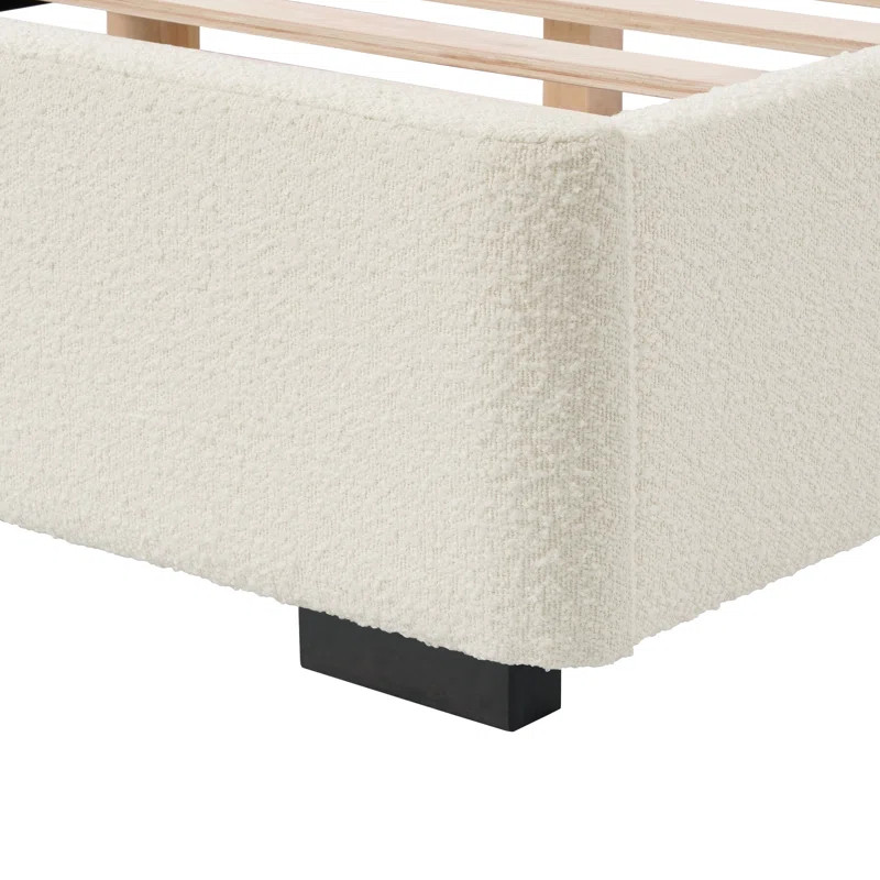 Latitude Run® Reigen Boucle Platform Bed & Reviews | Wayfair | Wayfair North America