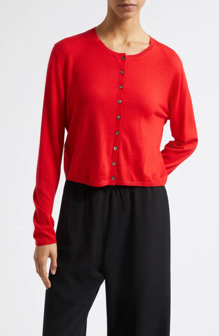 James Merino Wool Crewneck Cardigan | Nordstrom