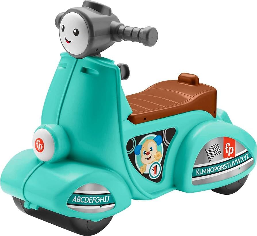 Fisher-Price Laugh & Learn Toddler Ride-On Toy, Smart Stages Cruise Along Scooter with Lights Mus... | Amazon (US)