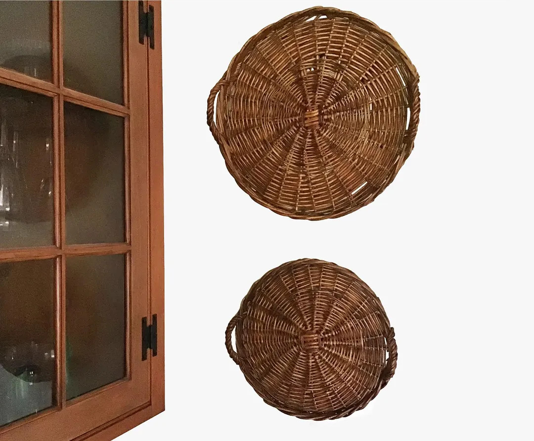 Vintage 1976 Serving Baskets With Handles - Etsy | Etsy (US)