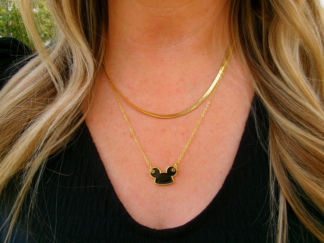 Mouse Ears Hat Necklace - Etsy | Etsy (US)