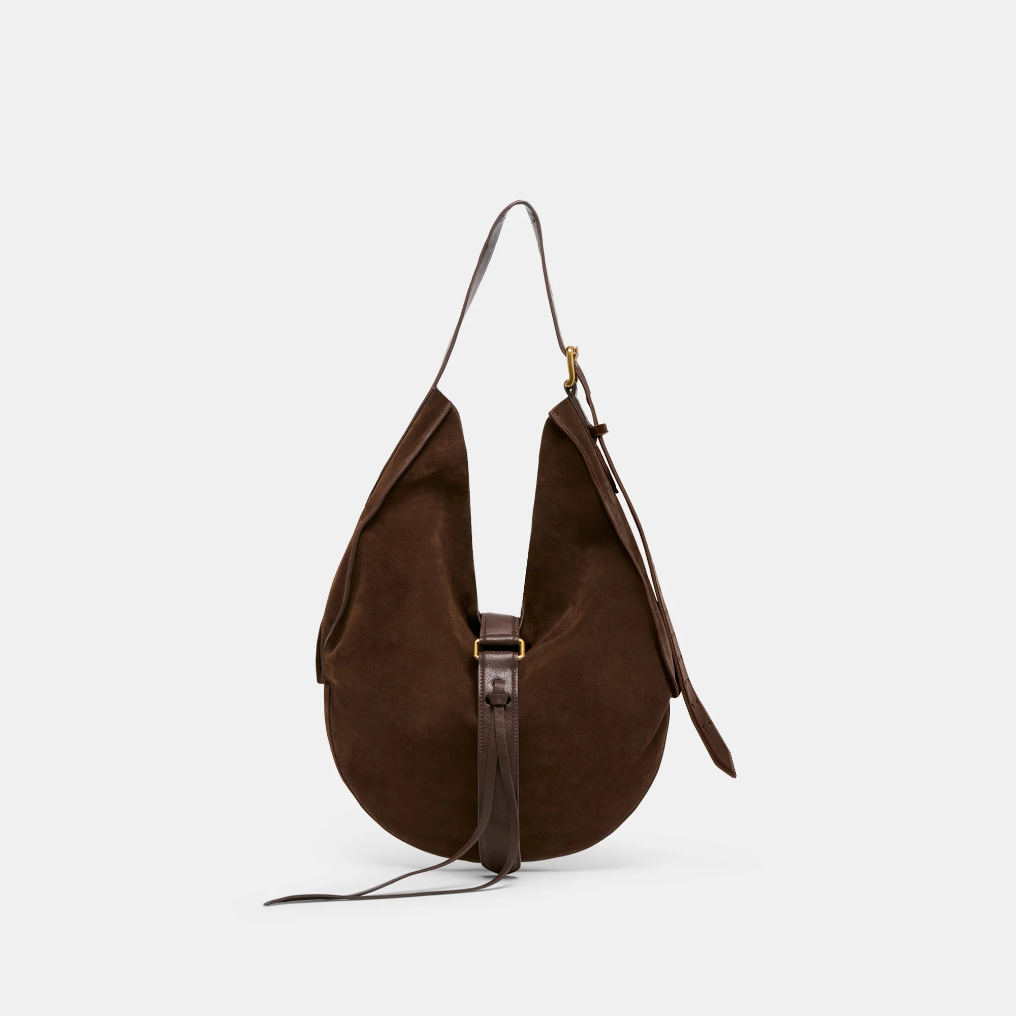 Oakley Chocolate Suede Tote | Dolce Vita | DolceVita.com