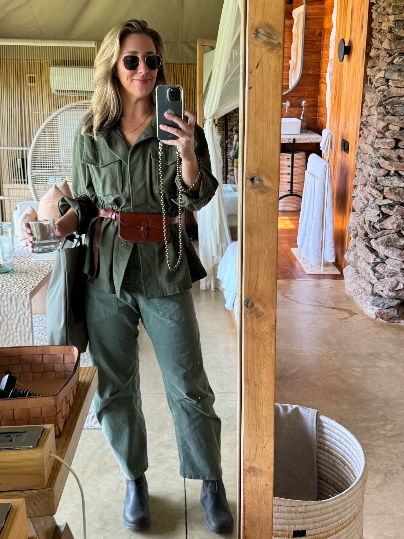 Officially team Shon pant. They are so
Comfortable. They were perfect for safari, but I’ll wear them a ton at home. I sized down 1 size but you could easily size down 2 sizes. 

#LTKtravel #LTKstyletip