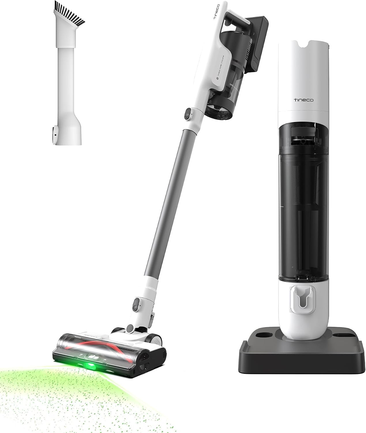 Tineco Pure ONE Station 5 Cordless Smart Vacuum with 2.5L Auto Dust Base, Full-Path Self-Cleaning, 175AW Suction, ZeroTangle Tech, Stick Vacuum Cleaner for Pet Hair, Carpet & Hard Floor | Amazon (US)