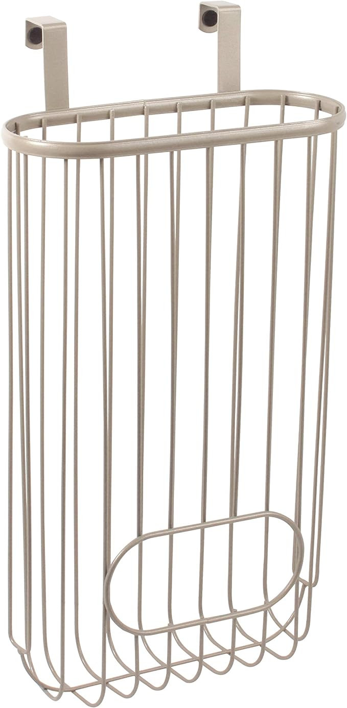 Spectrum Ashley Over Cabinet Door Grocery Bag Holder Hanging Bag Dispenser for Kitchen Cabinet Ba... | Amazon (US)