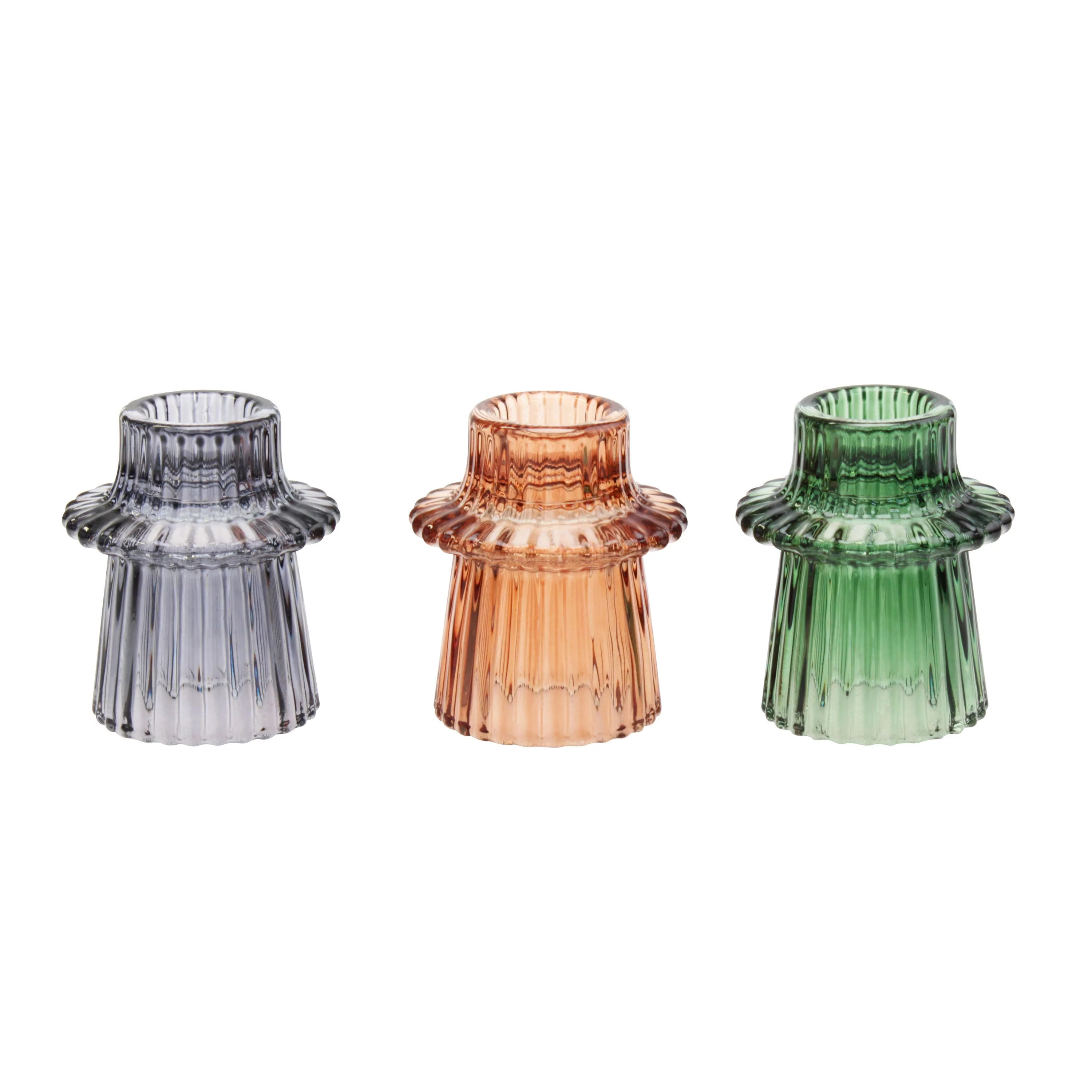 Taper Candle Holder Set, Set of 3, Multicolor | Walmart (US)